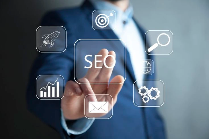 SEO interface under the fingertips of a digital marketing strategist in thissur
